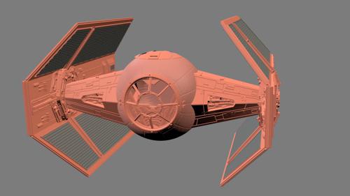 Darth Vader Red Tie Fighter preview image